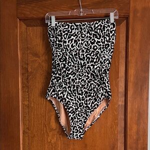 Leopard Print One-Piece Swimsuit